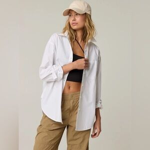 Offline by aerie long sleeve button up shirt size S
